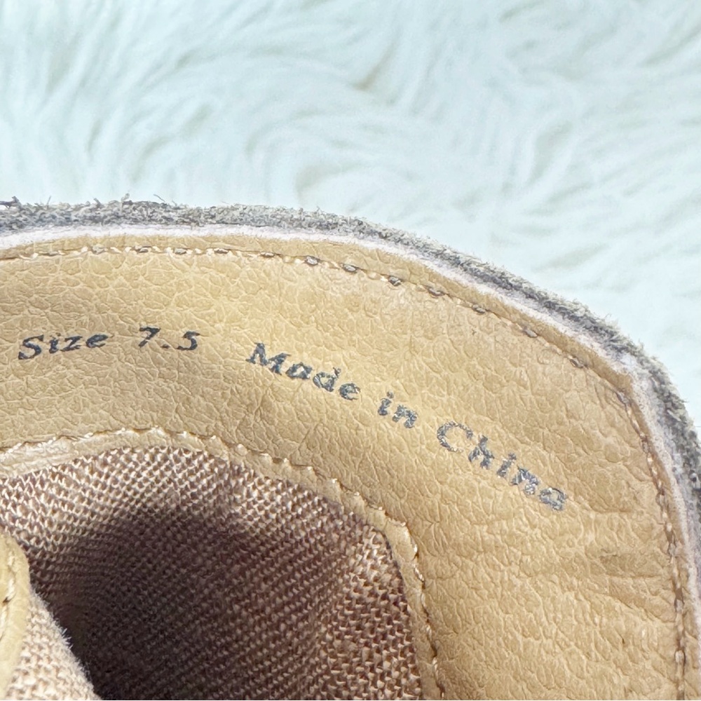 New DOLCE‎ VITA Sonnie Taupe Suede Ankle Boot Bootie Size 7.5 Snakeskin Print - Picture 13 of 14